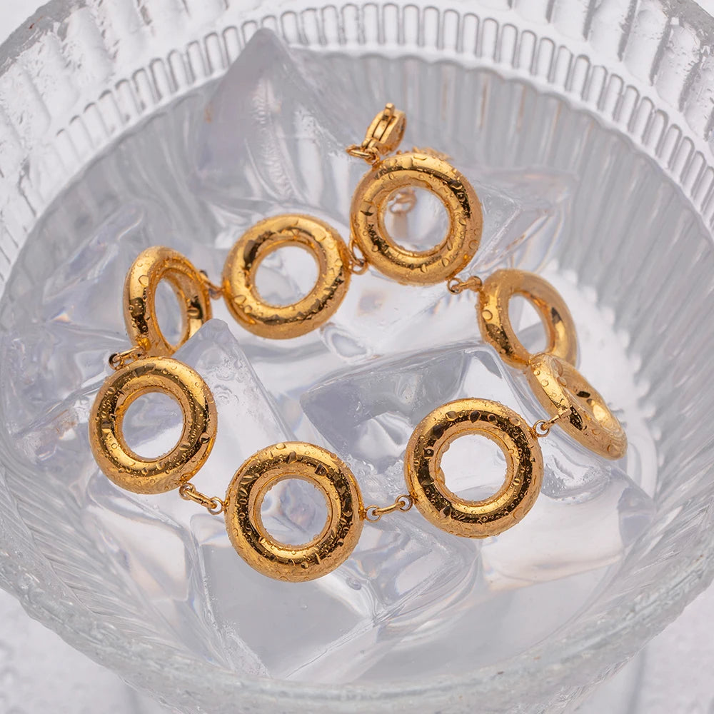 Gold Plated Circle Bracelet