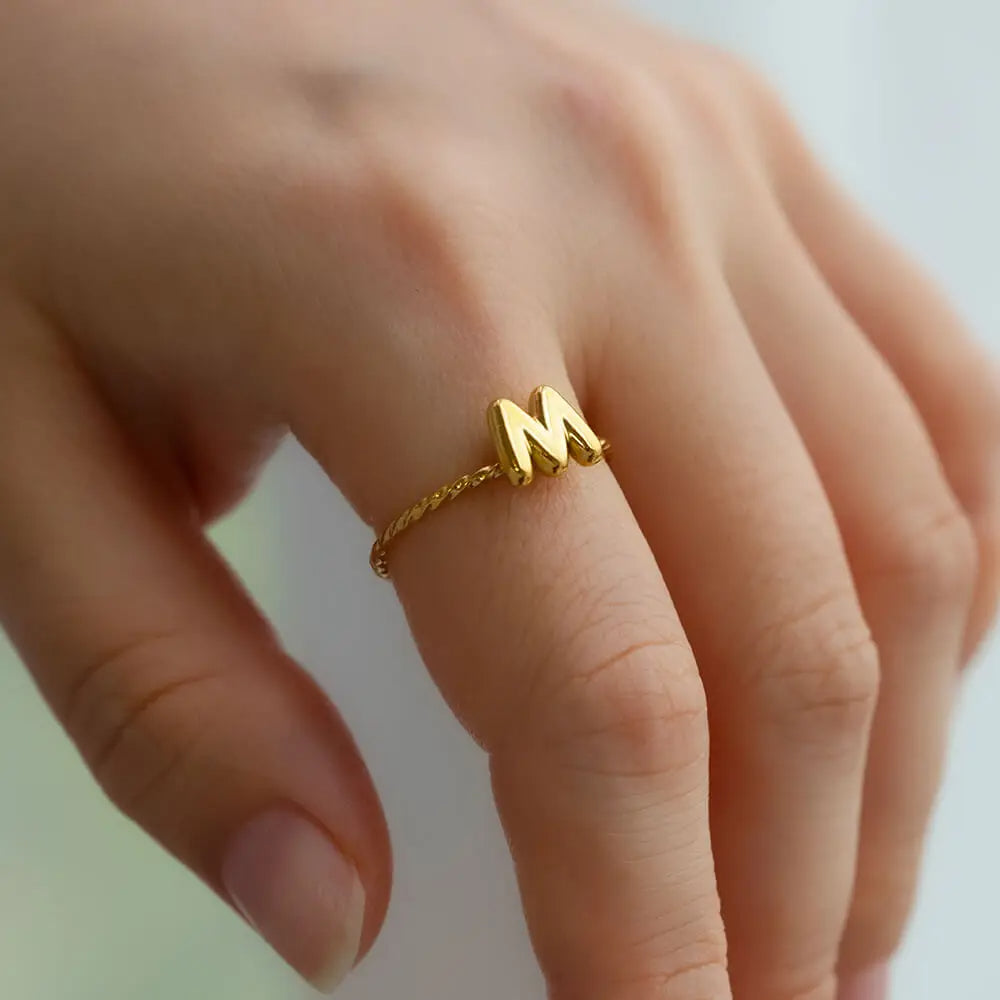 Chunky Balloon Initial Ring
