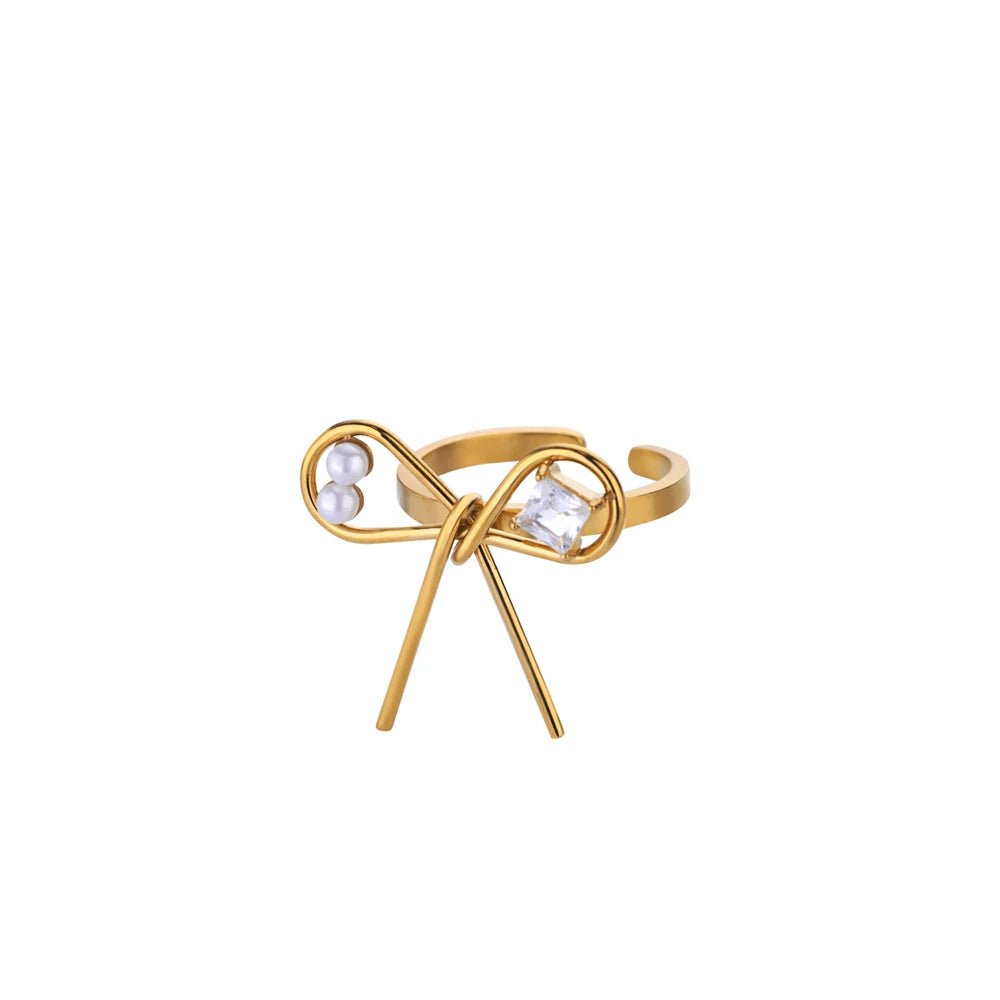 Zircon Bow Ring