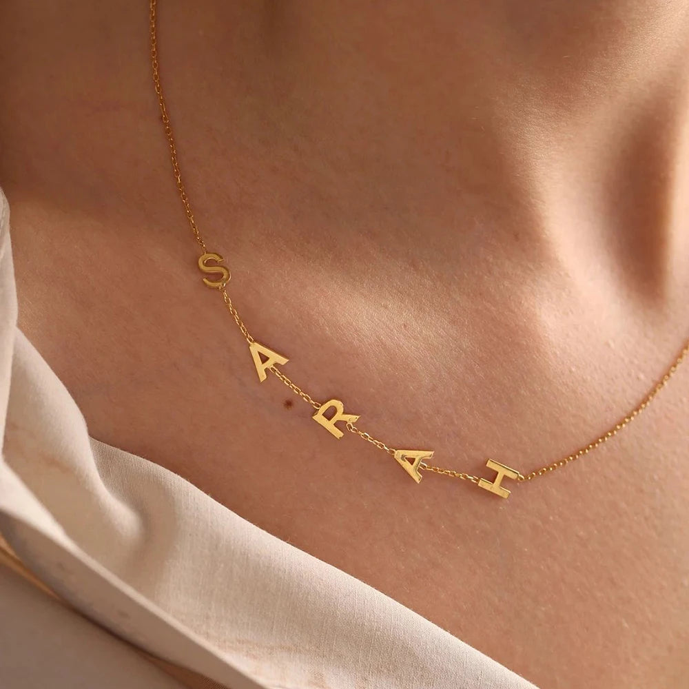 Gold Custom Name Necklace