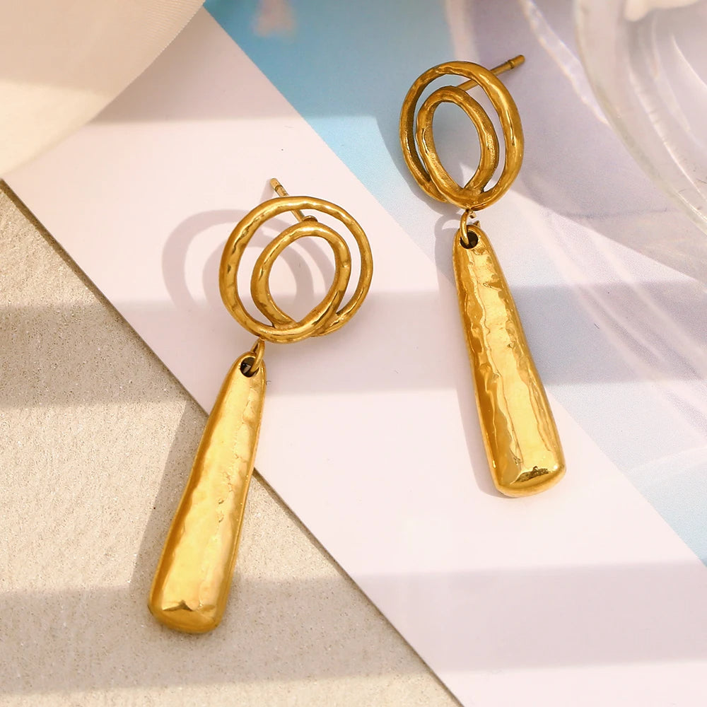Spiral Stud Earrings