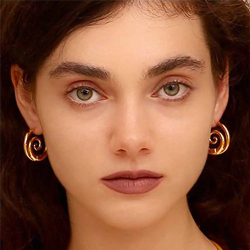 Spiral Hoop Earrings