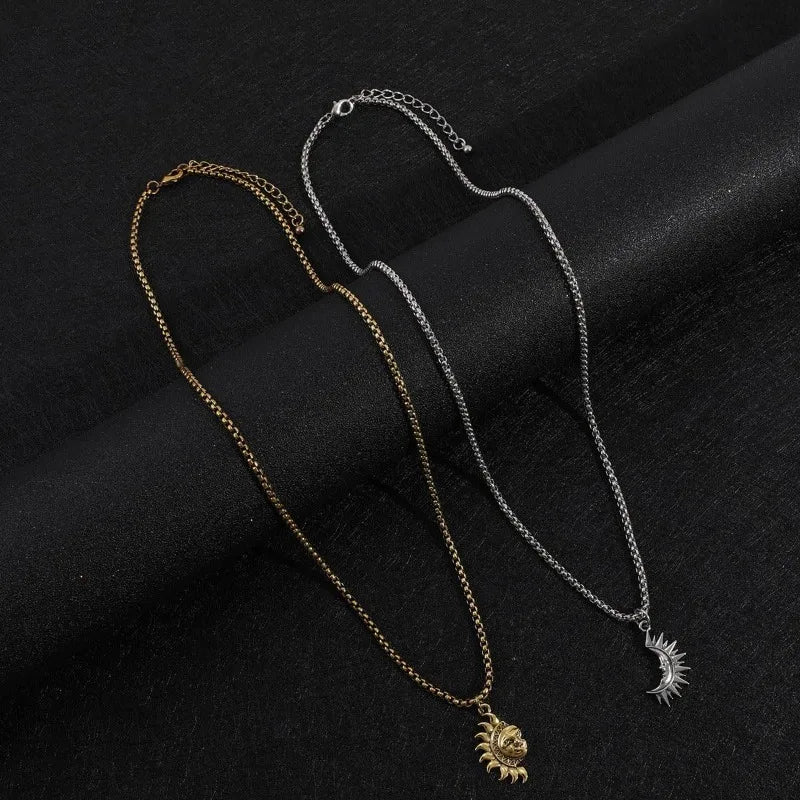 Sun & Moon Couple Necklace