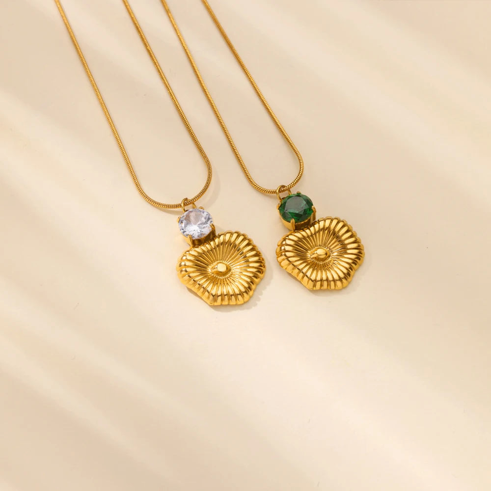 Round Zircon Necklace
