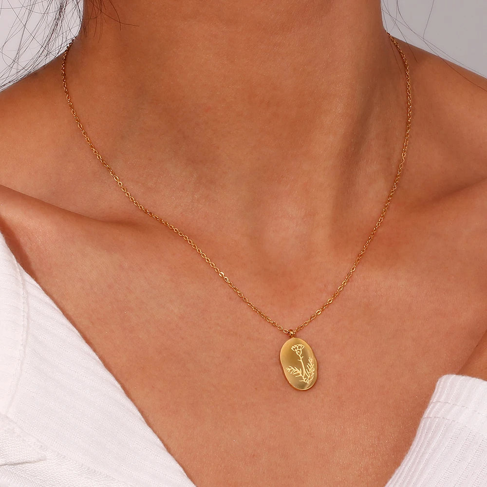 Personality Flower Necklace