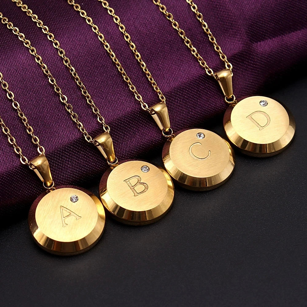 Round A-Z Necklace