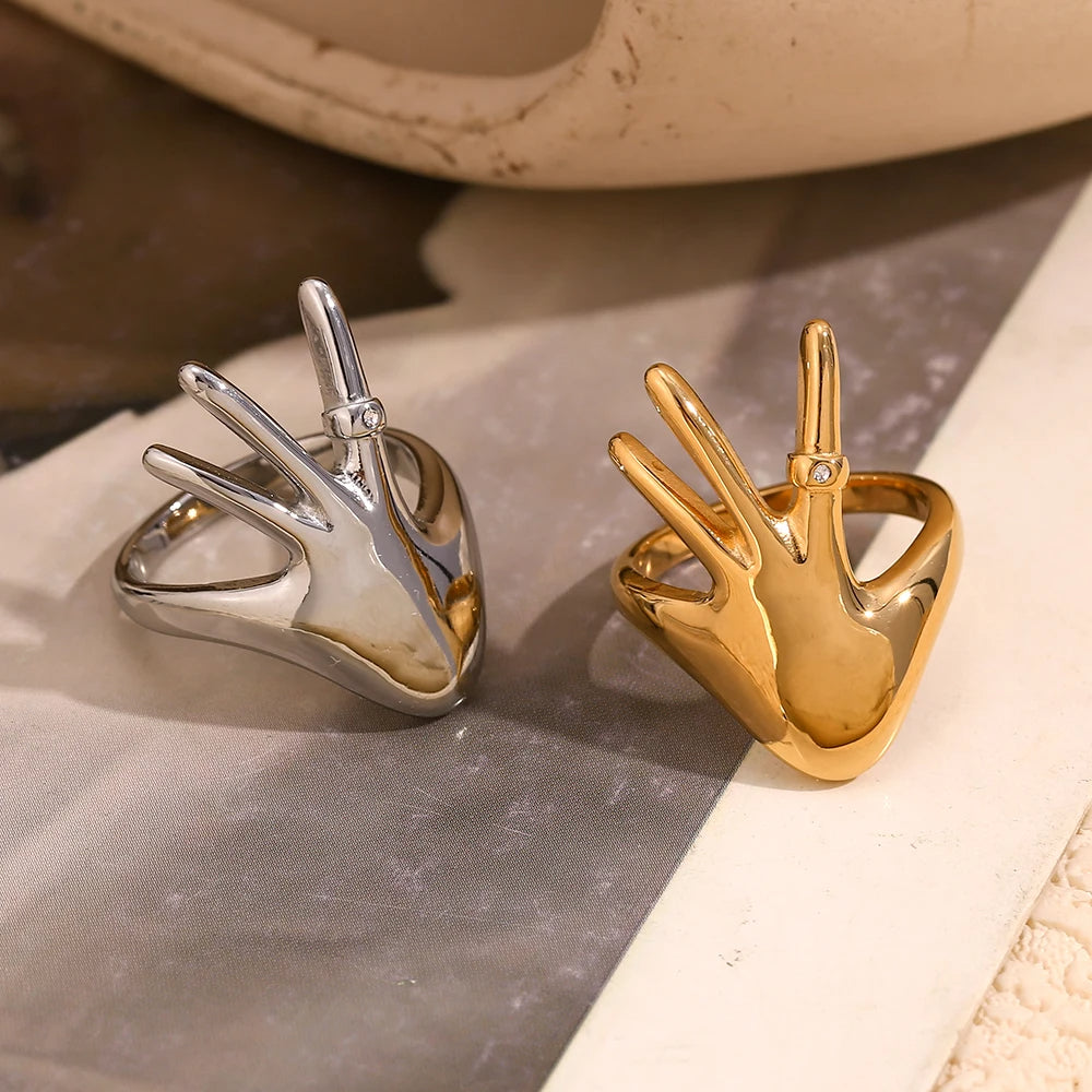 Hand Shaped Ring