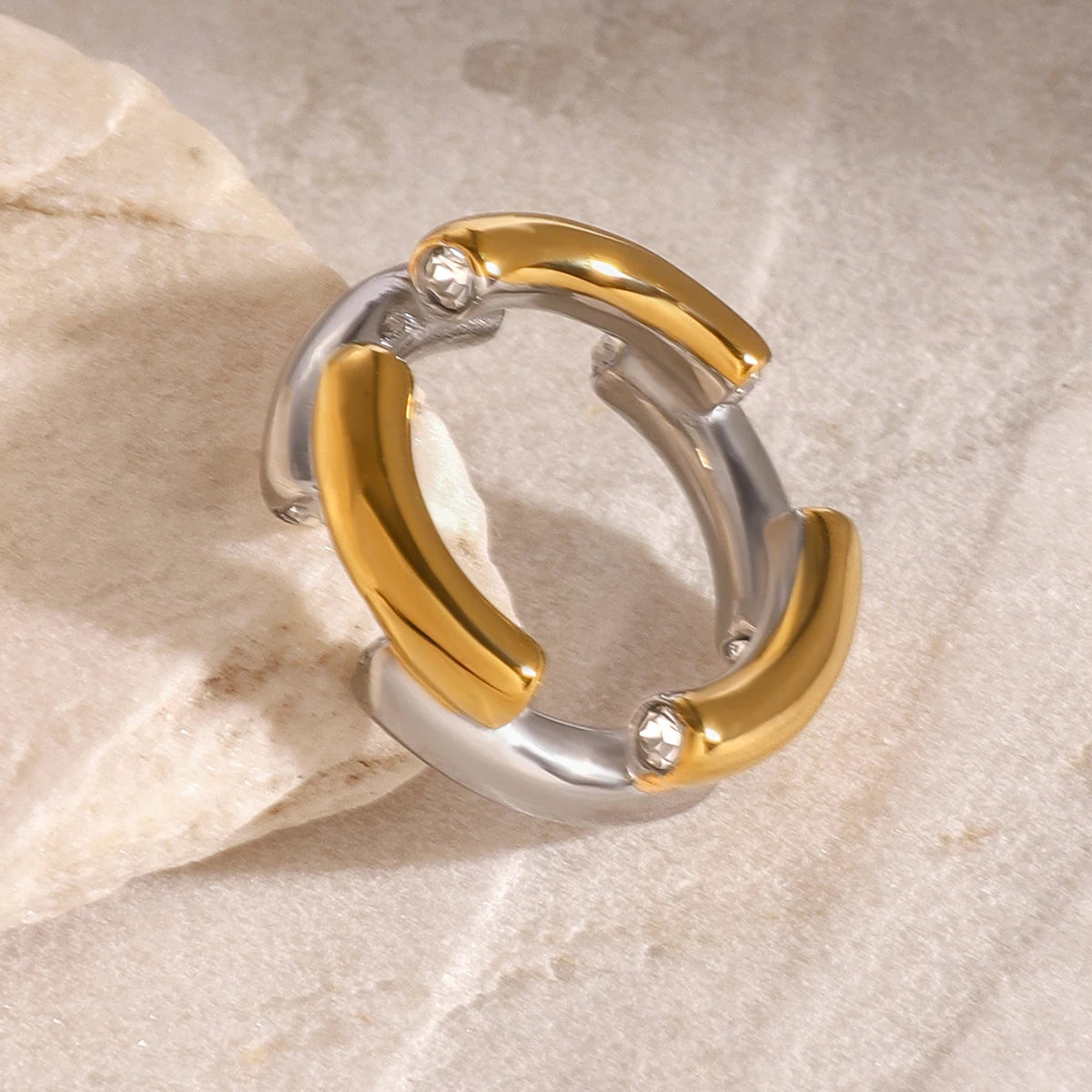 Colorblock Zirconia Ring