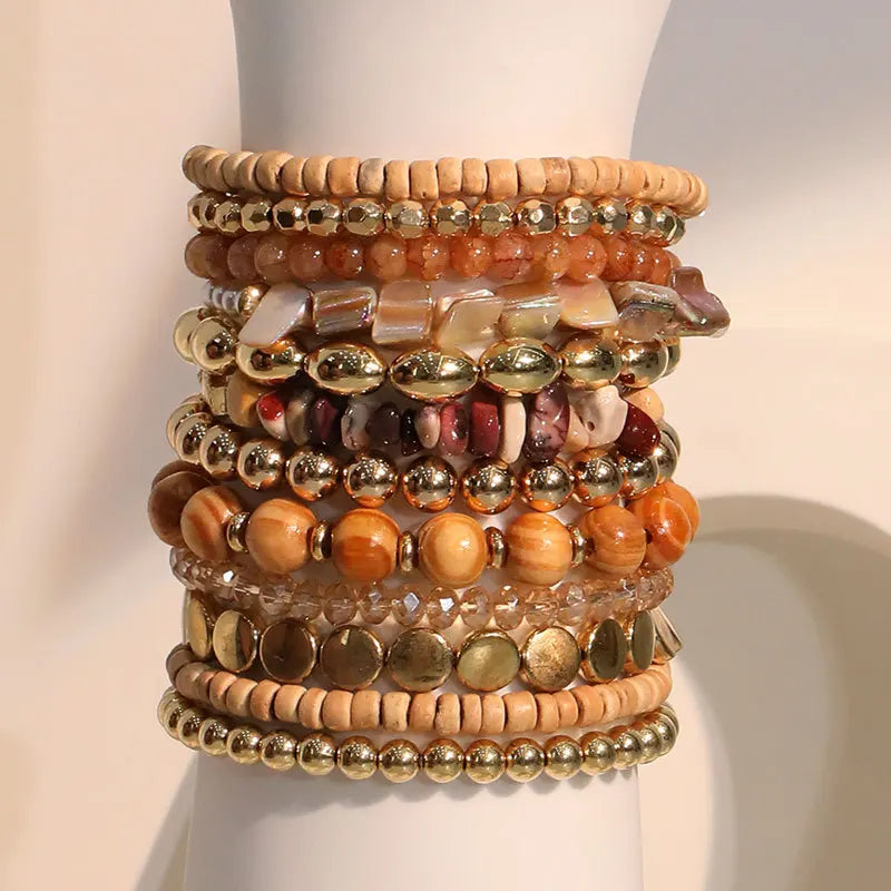 12 PCS Boho Beaded Bracelet