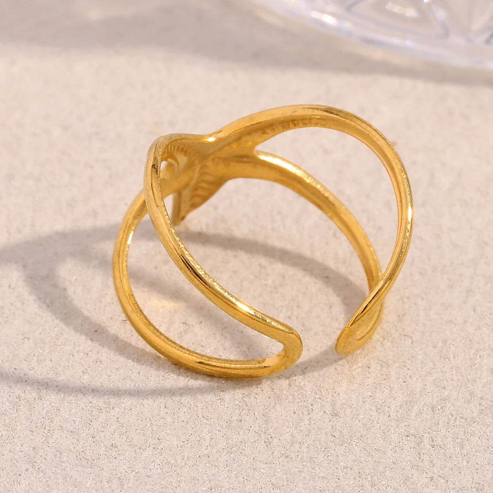 Double Layer Starfish Ring