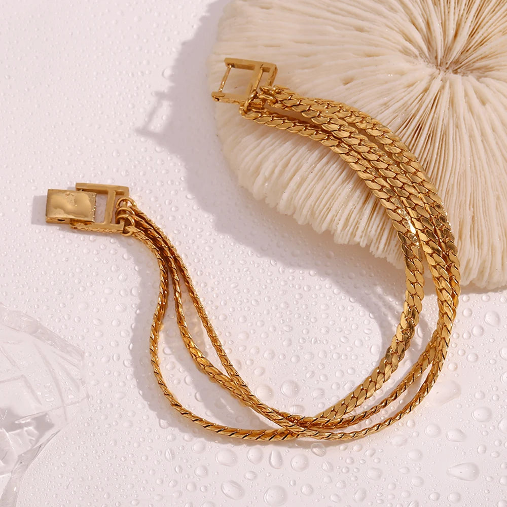 Trilayer Buckle Bracelet