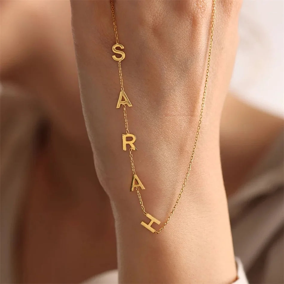 Gold Custom Name Necklace