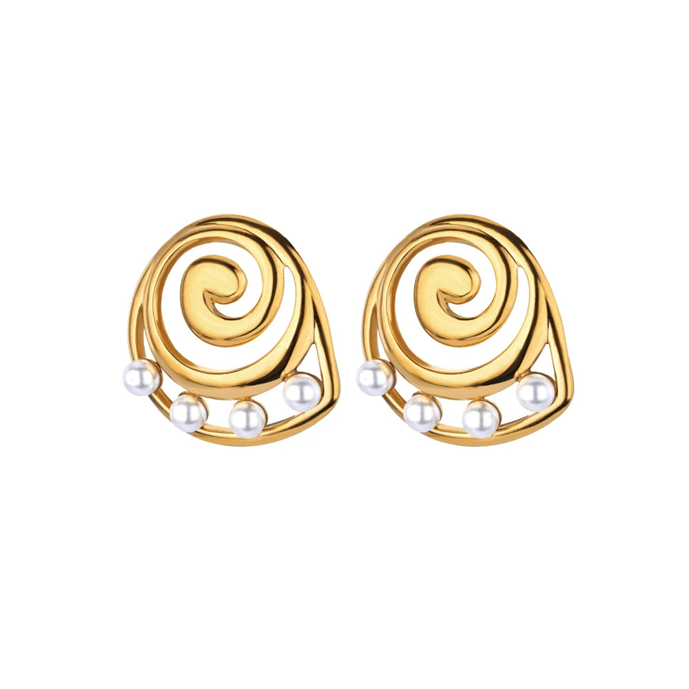 Thread Pearl Earrings