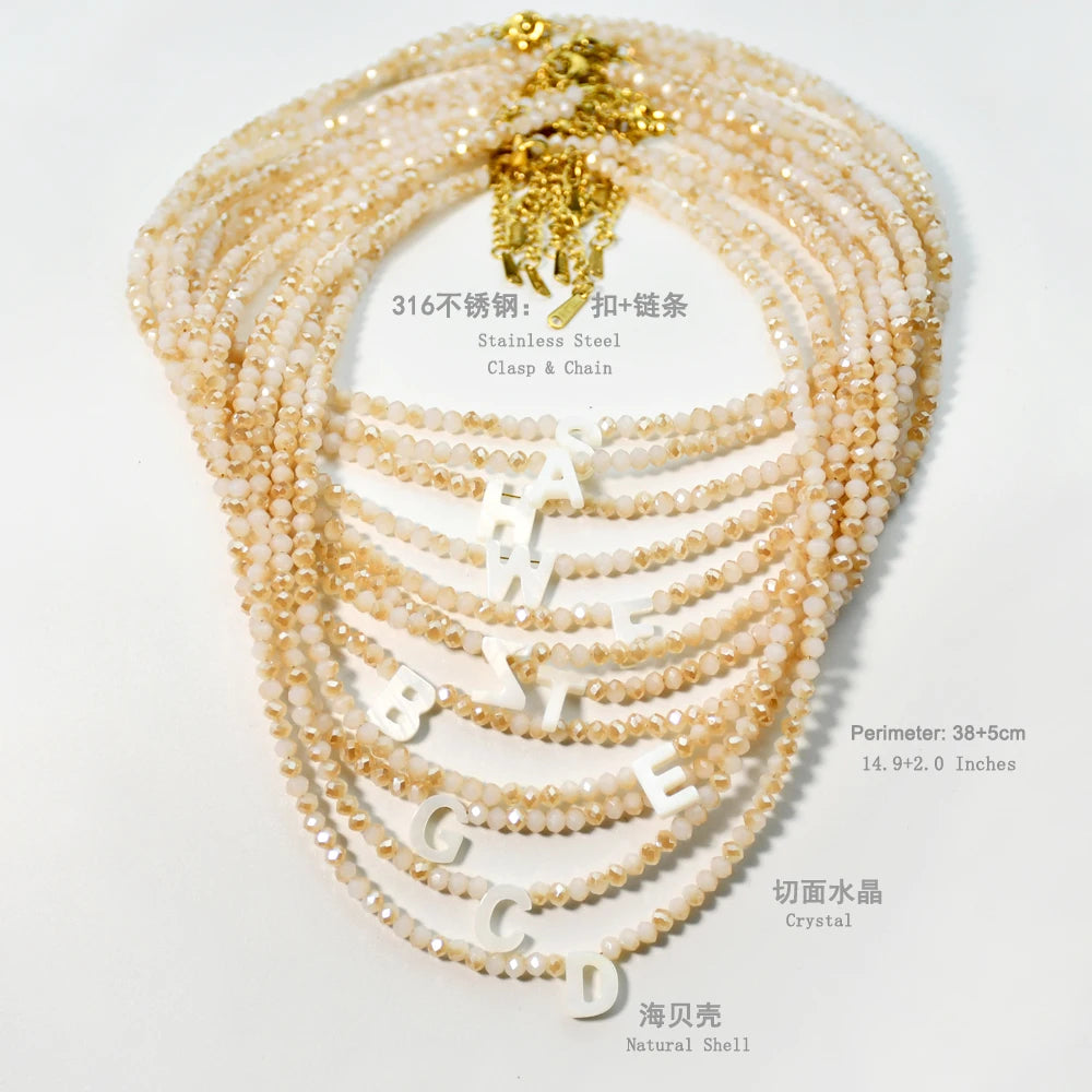Shell Letter Necklace
