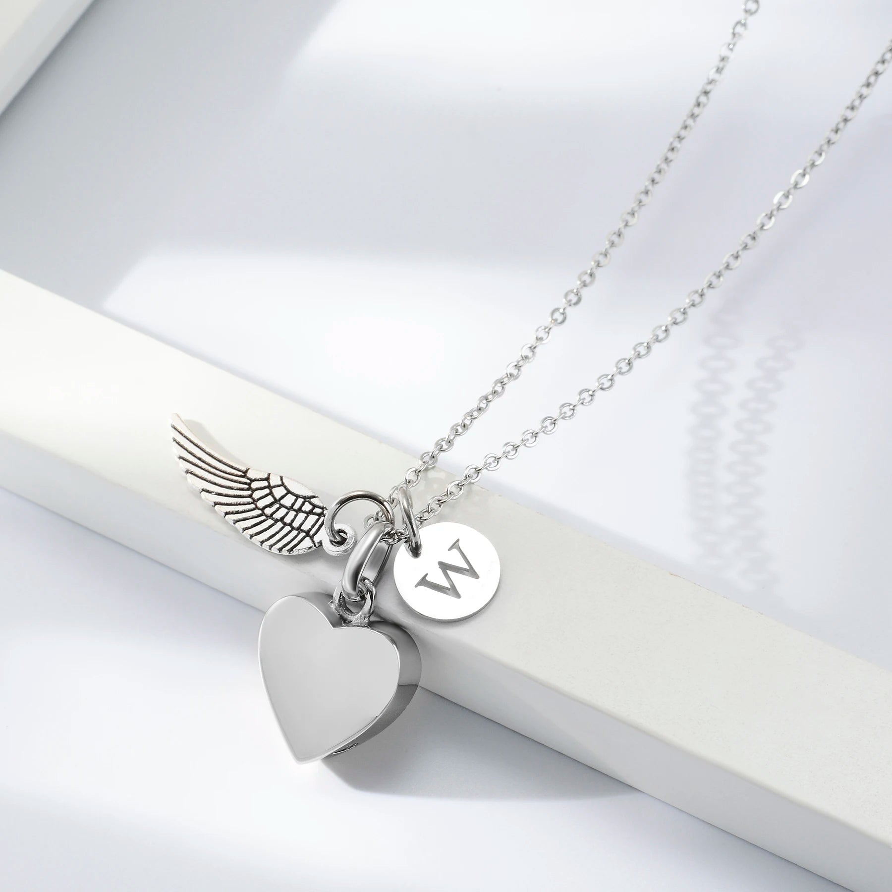 Heart & Wing Urn Necklace