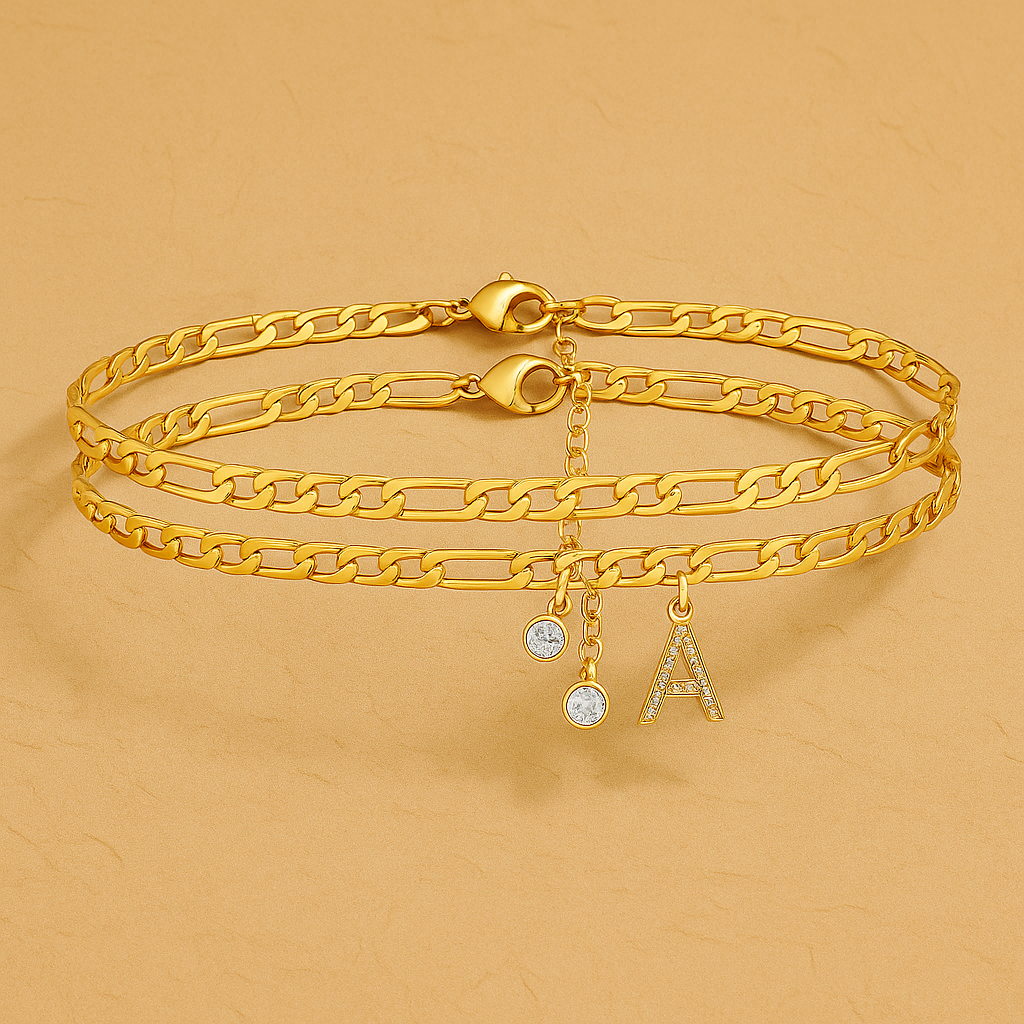 Initial Ankle Bracelet