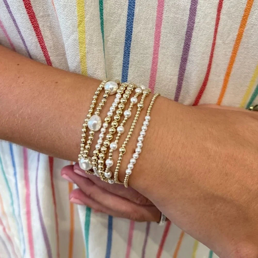 7 PCS Pearl Beaded Bracelet