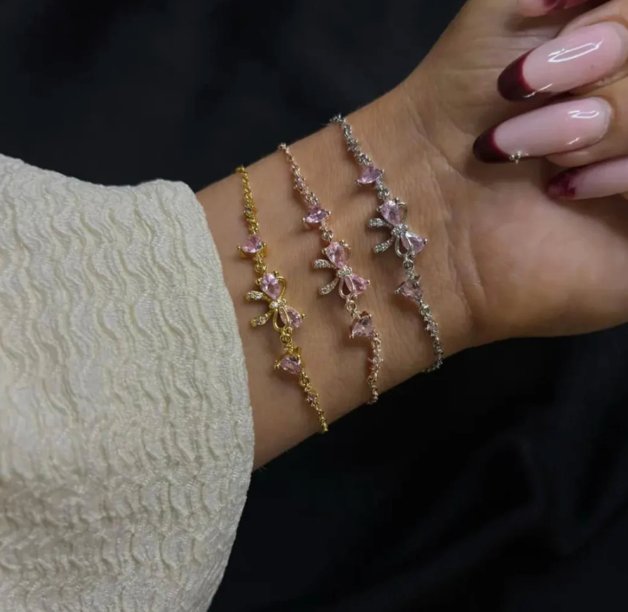 Bowknot Heart Bracelet