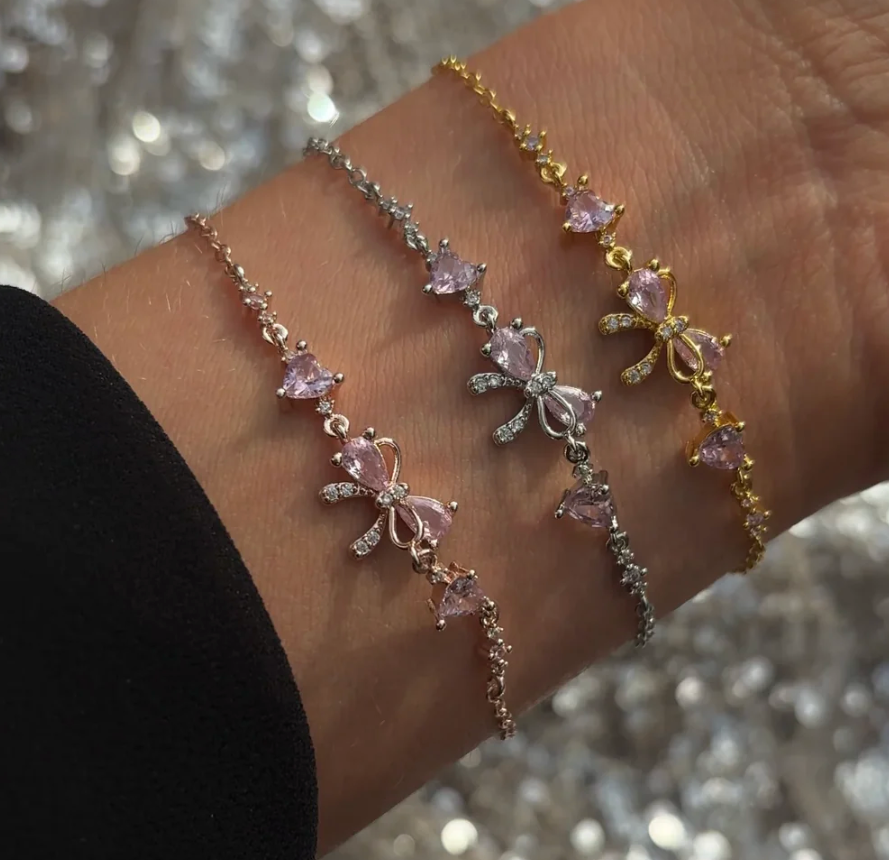 Bowknot Heart Bracelet