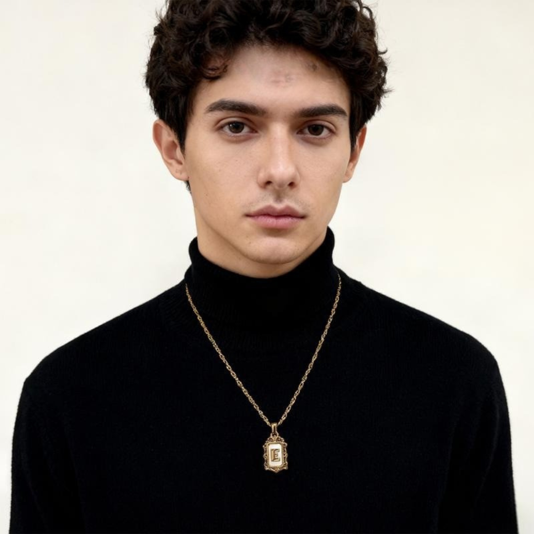 A-Z Crown Initial Necklace