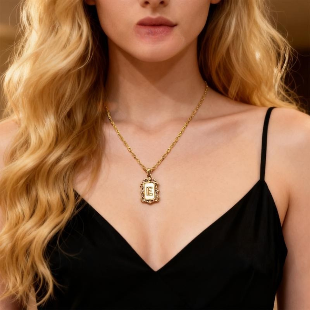 A-Z Crown Initial Necklace