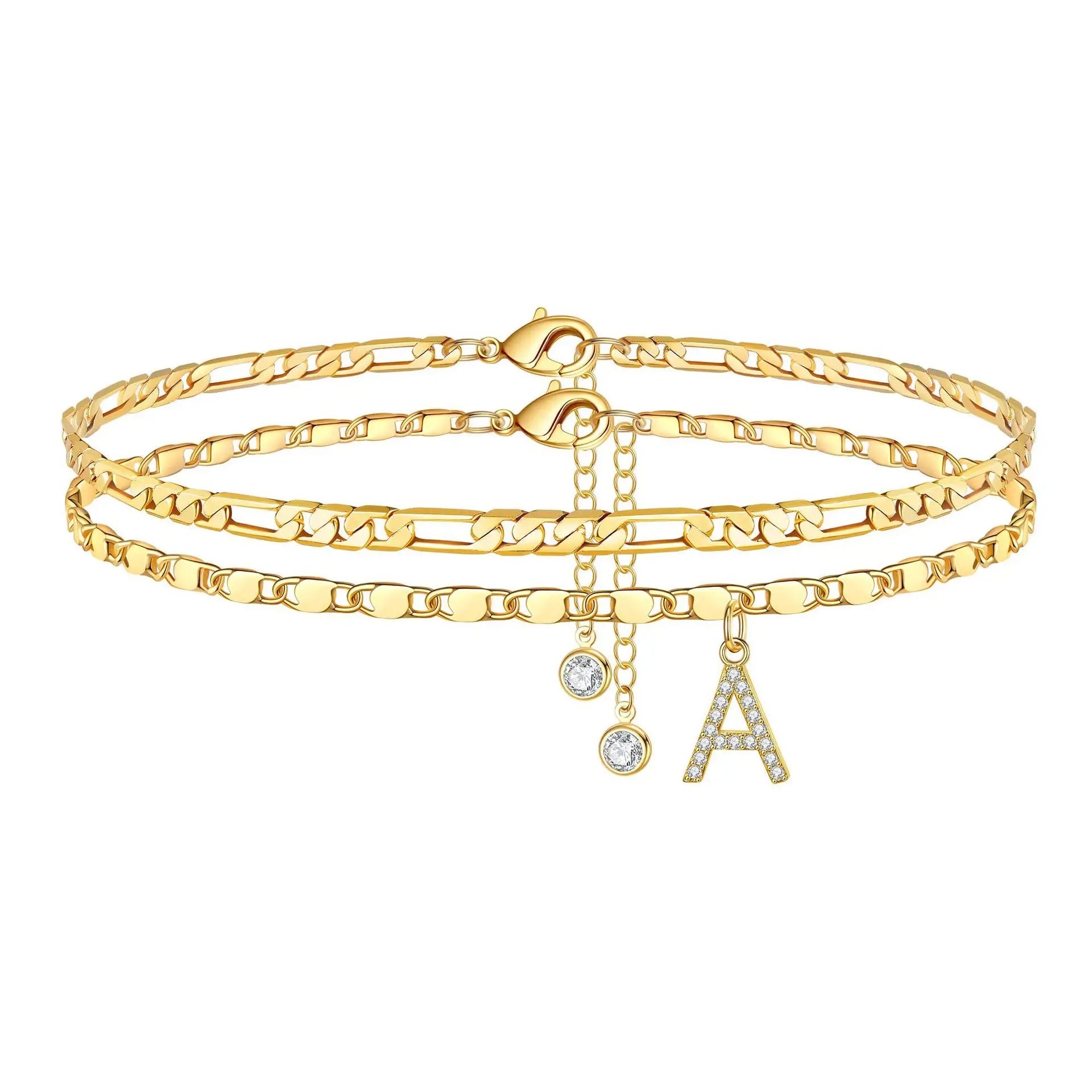 Initial Ankle Bracelet