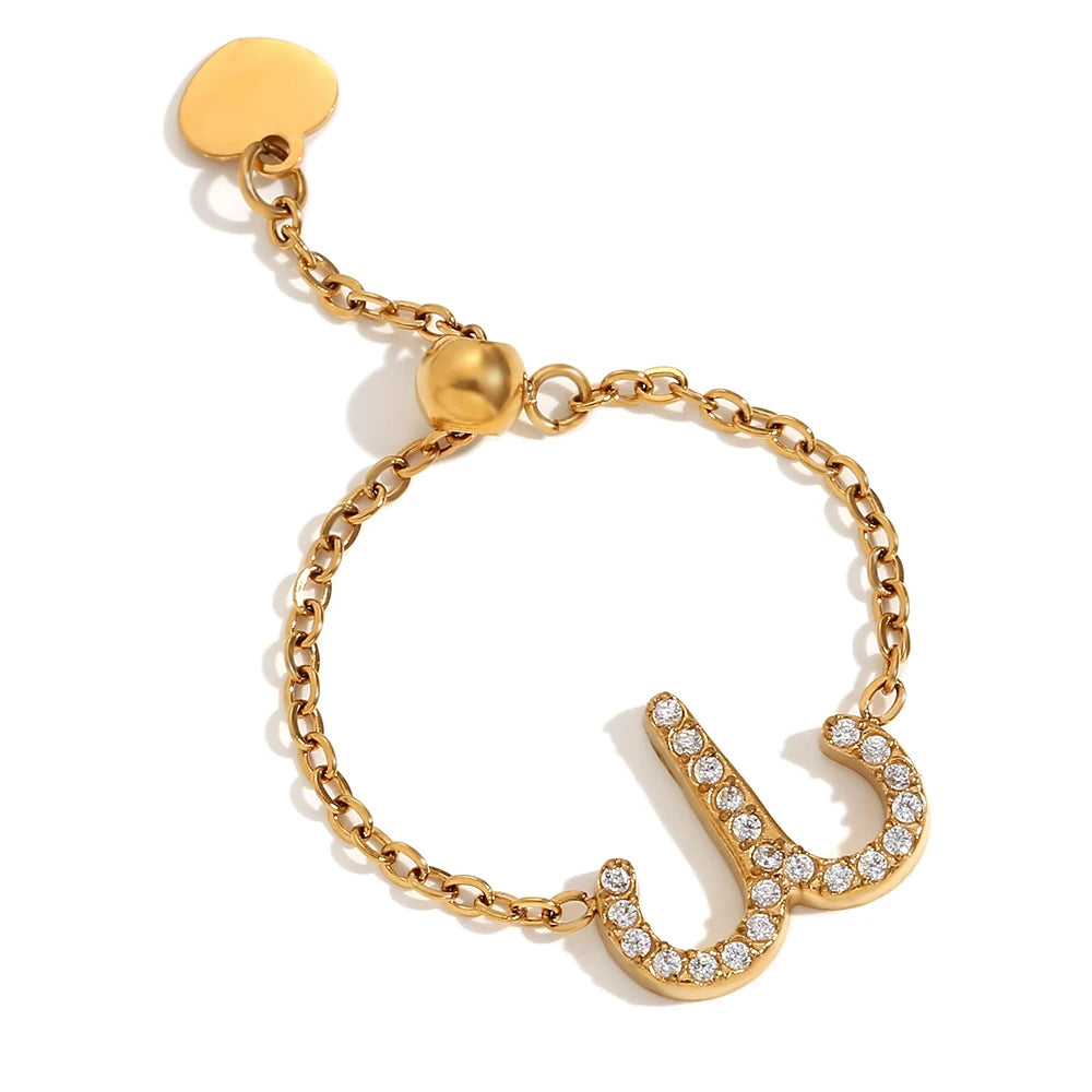 Adjustable Zodiac Sign Ring