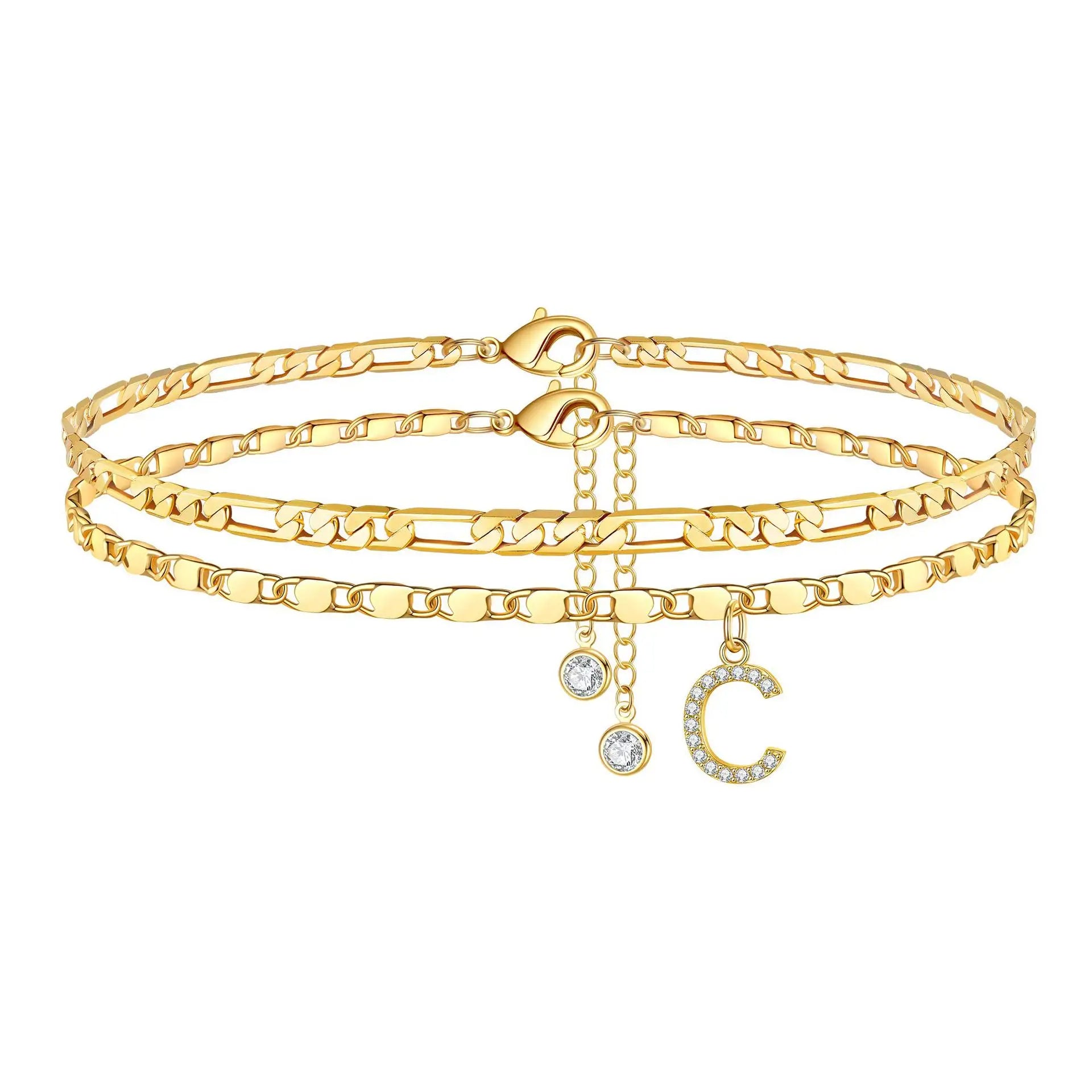 Initial Ankle Bracelet