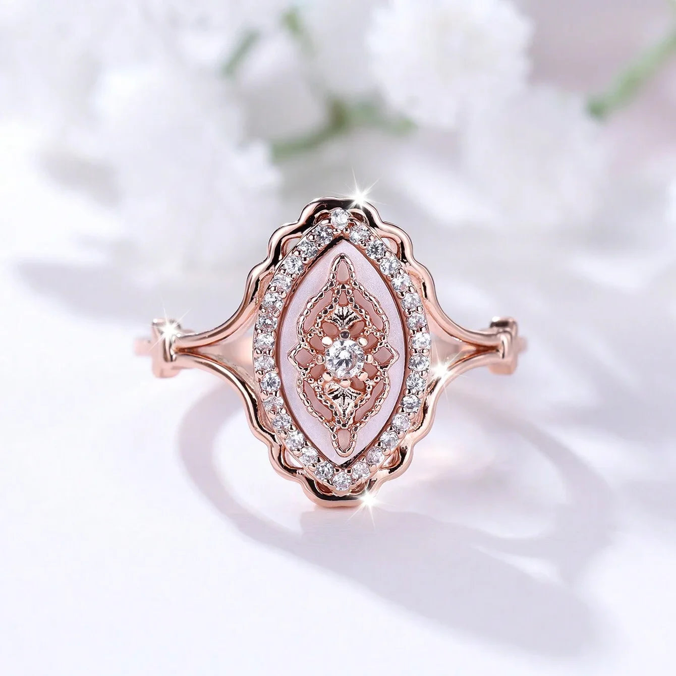 Oval Gemstone Ring