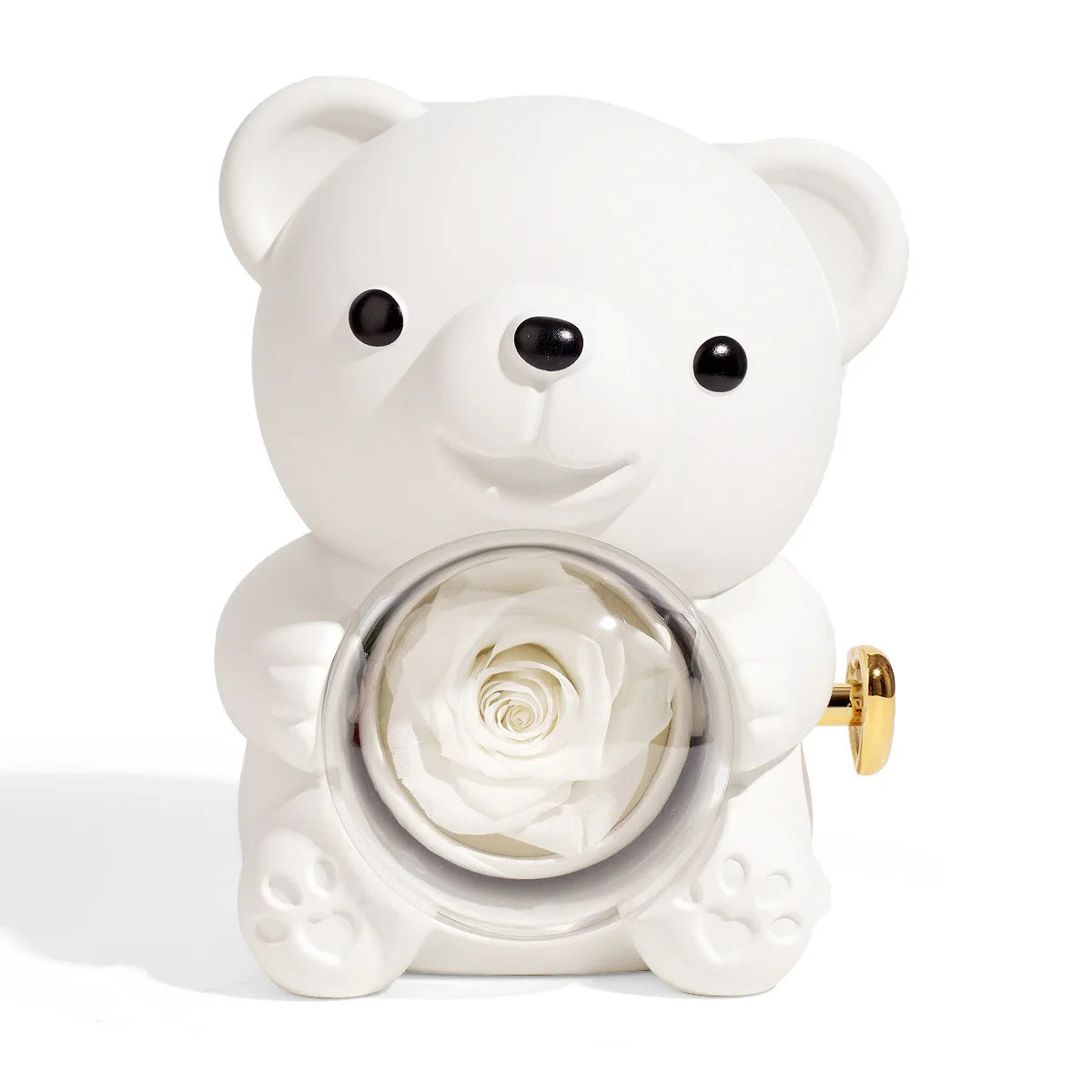 Hugging Bear Rose Jewelry Box