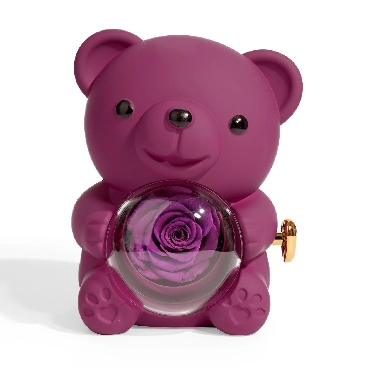 Hugging Bear Rose Jewelry Box