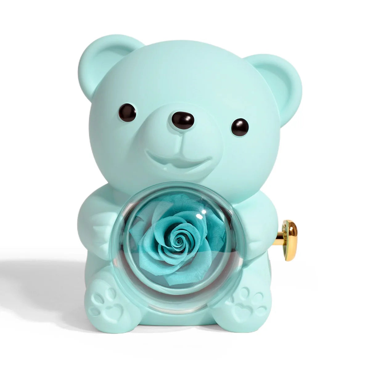 Hugging Bear Rose Jewelry Box