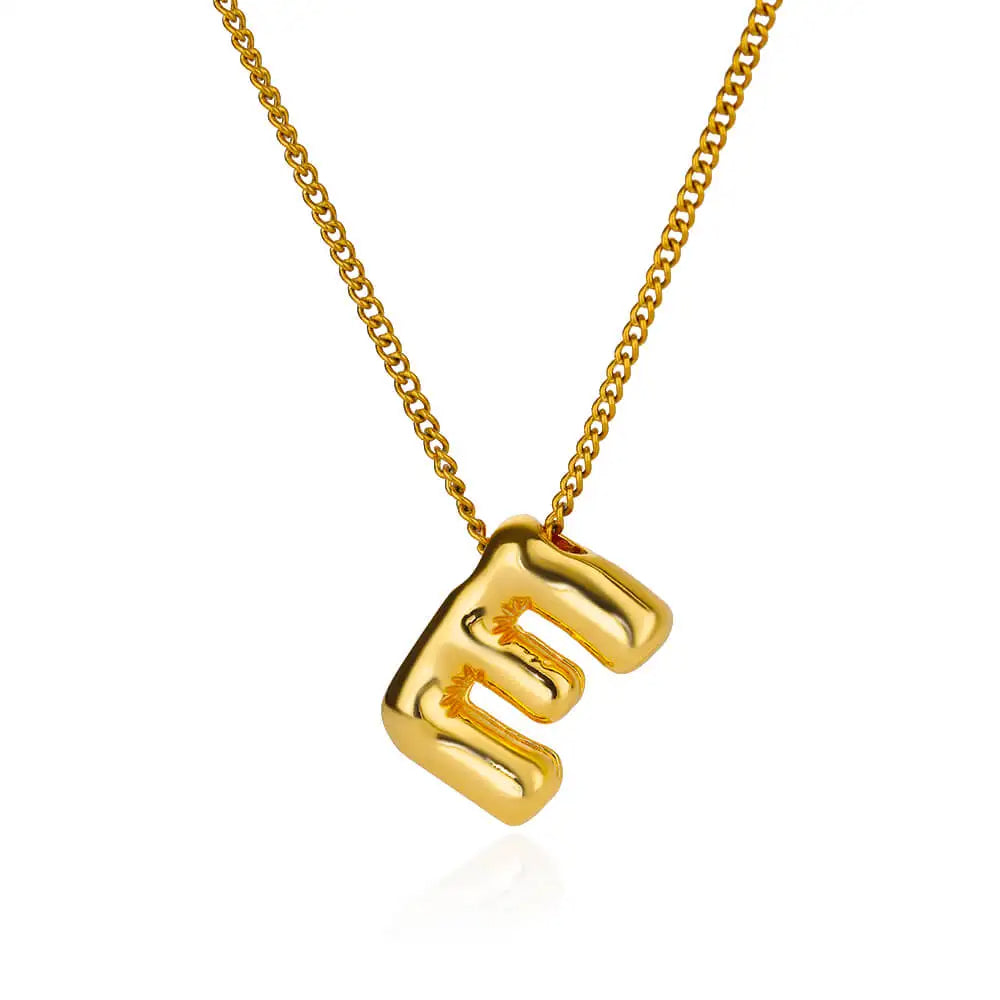 Chunky Initial Letter Necklace