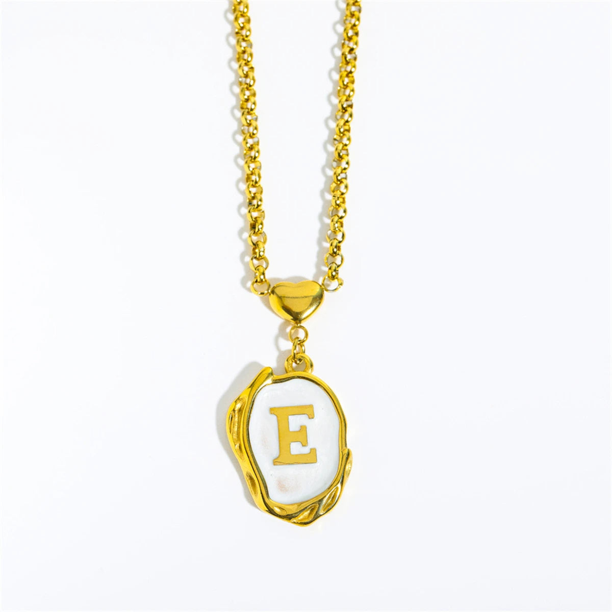Irregular Dripping Initial Necklace