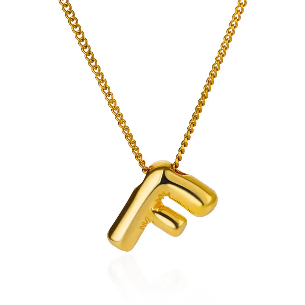 Chunky Initial Letter Necklace