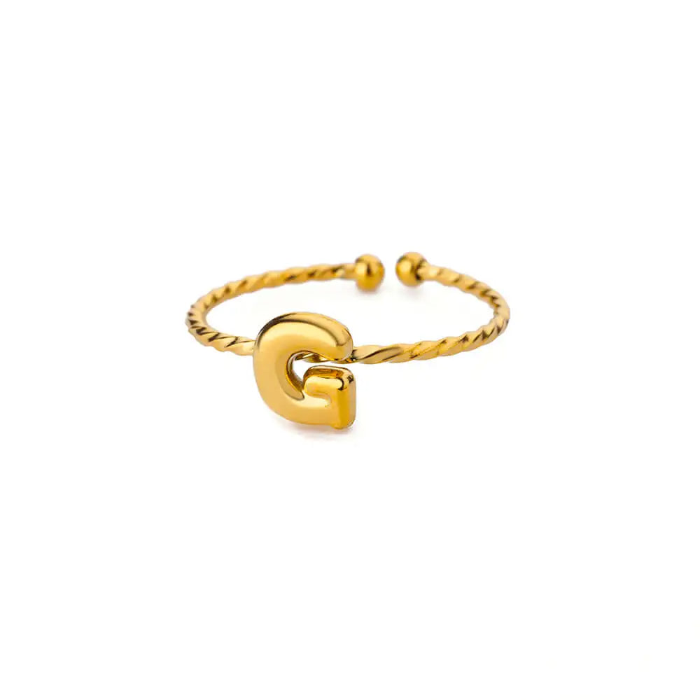 Chunky Balloon Initial Ring
