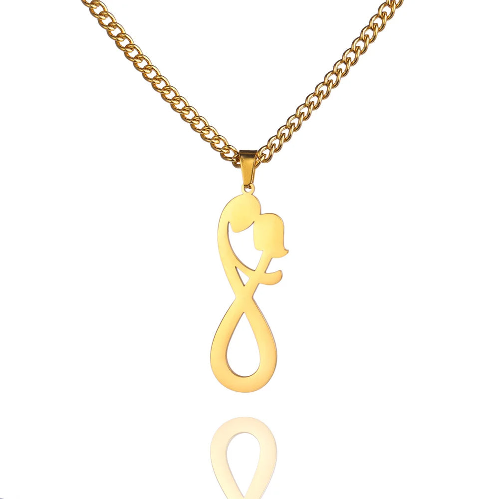 Infinity Couple Hug Necklace