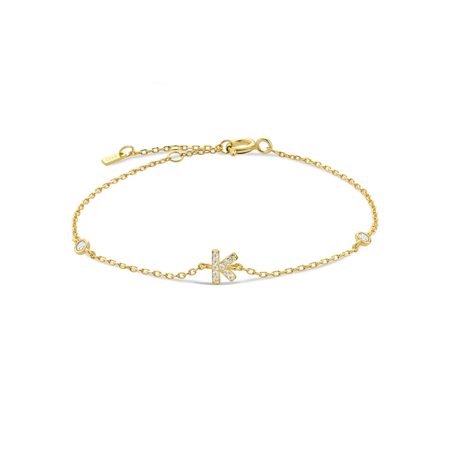 Initial Charm Bracelet