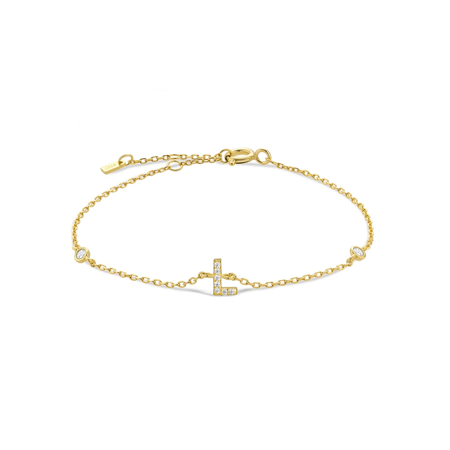 Initial Charm Bracelet