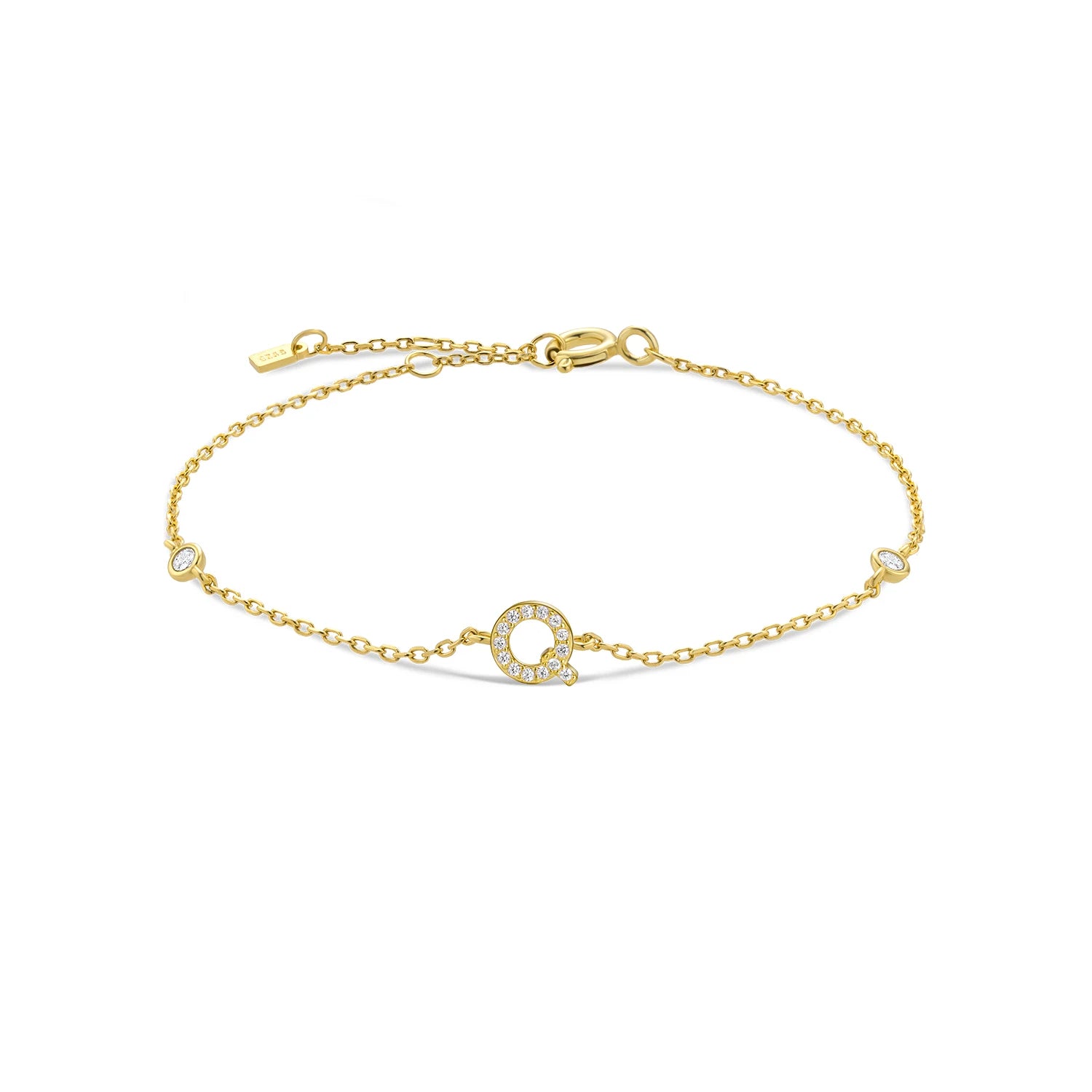 Initial Charm Bracelet