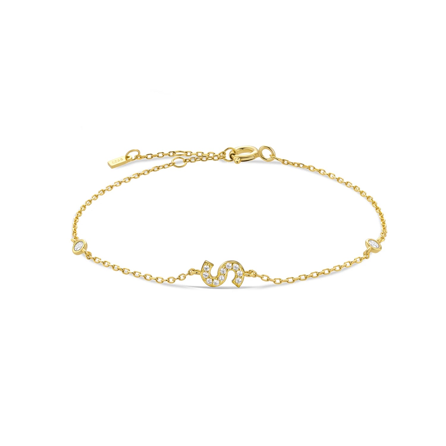 Initial Charm Bracelet