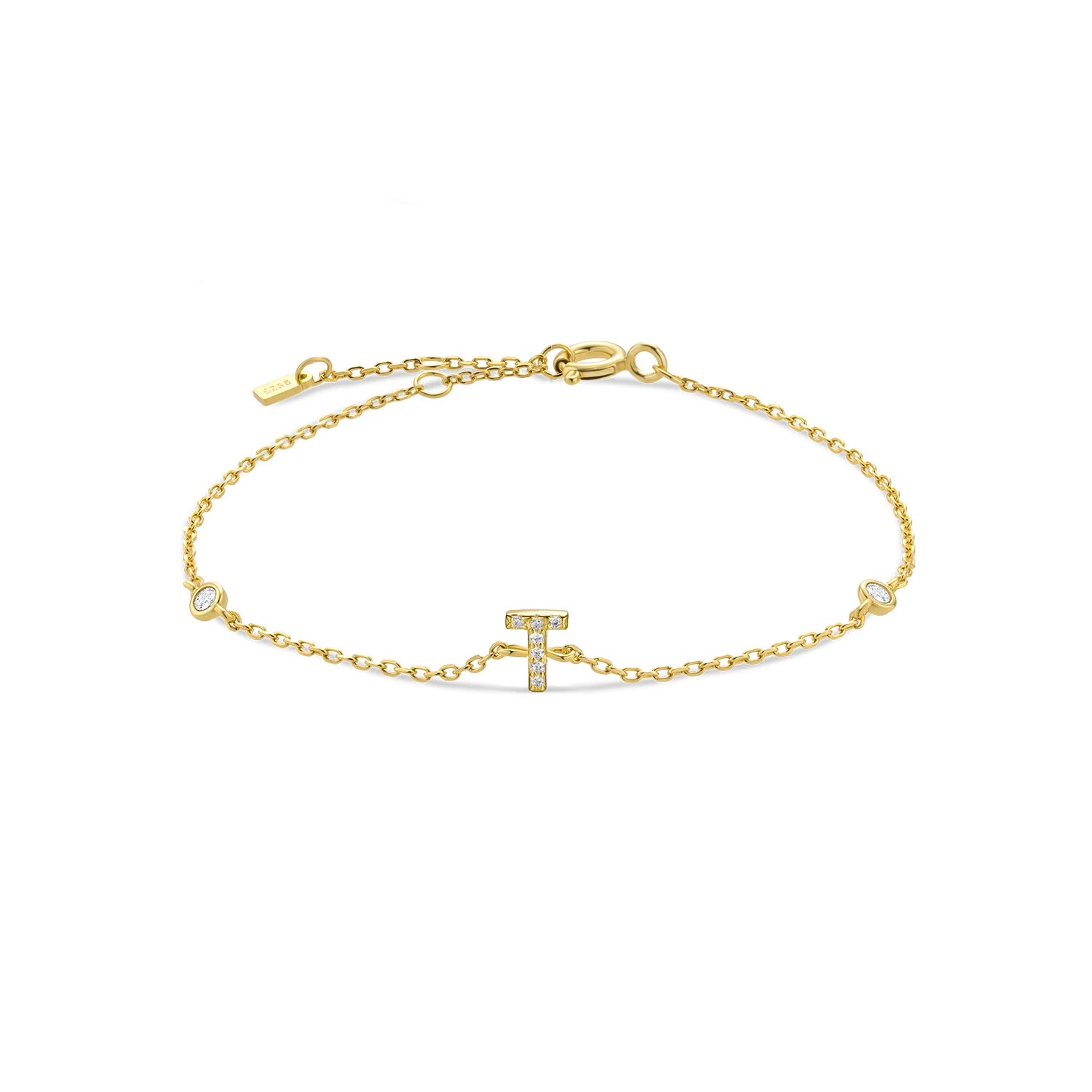Initial Charm Bracelet