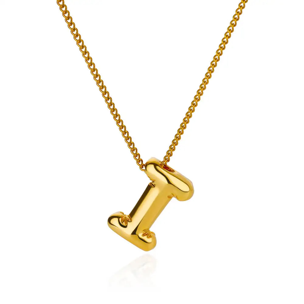 Chunky Initial Letter Necklace