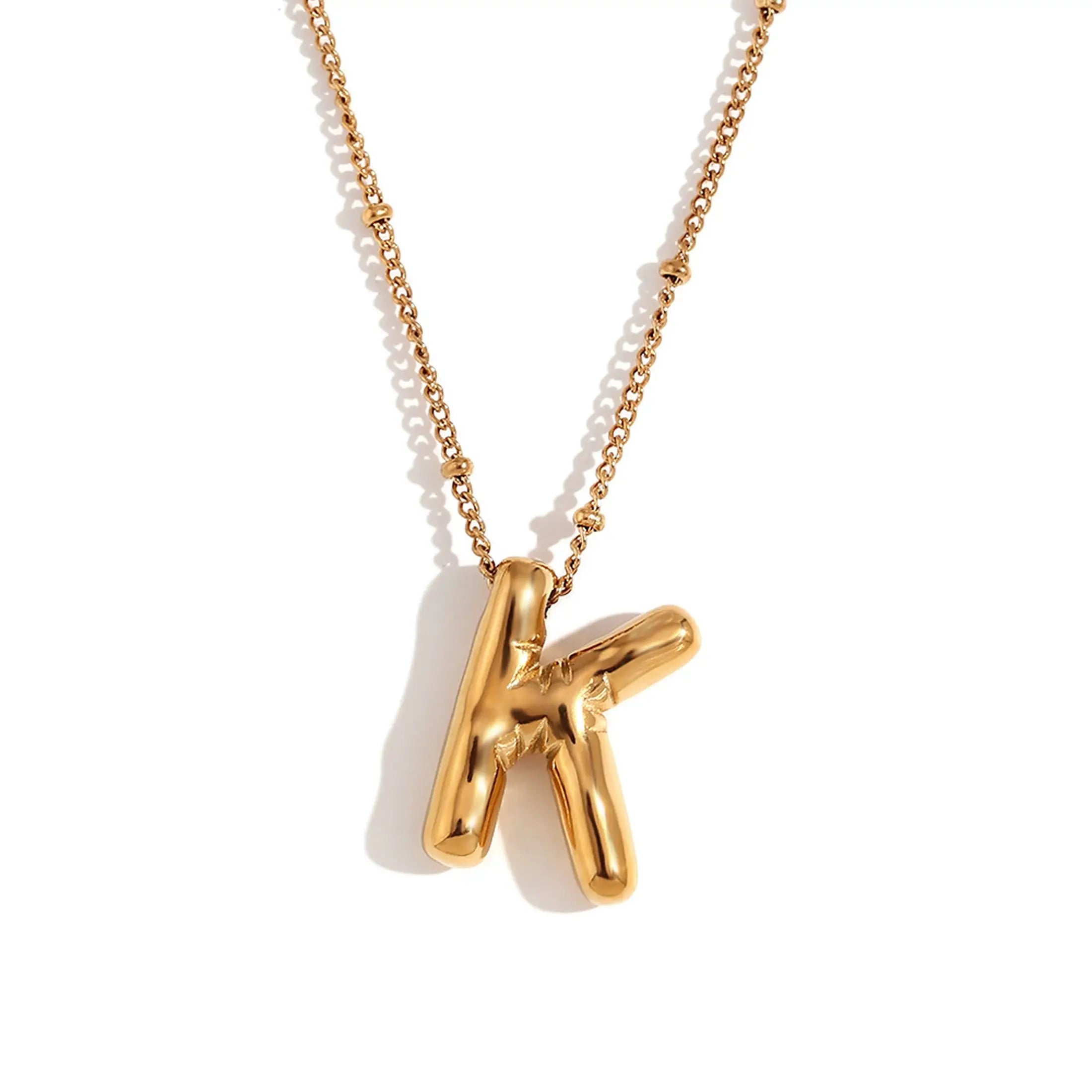 Bubble Initial Necklace