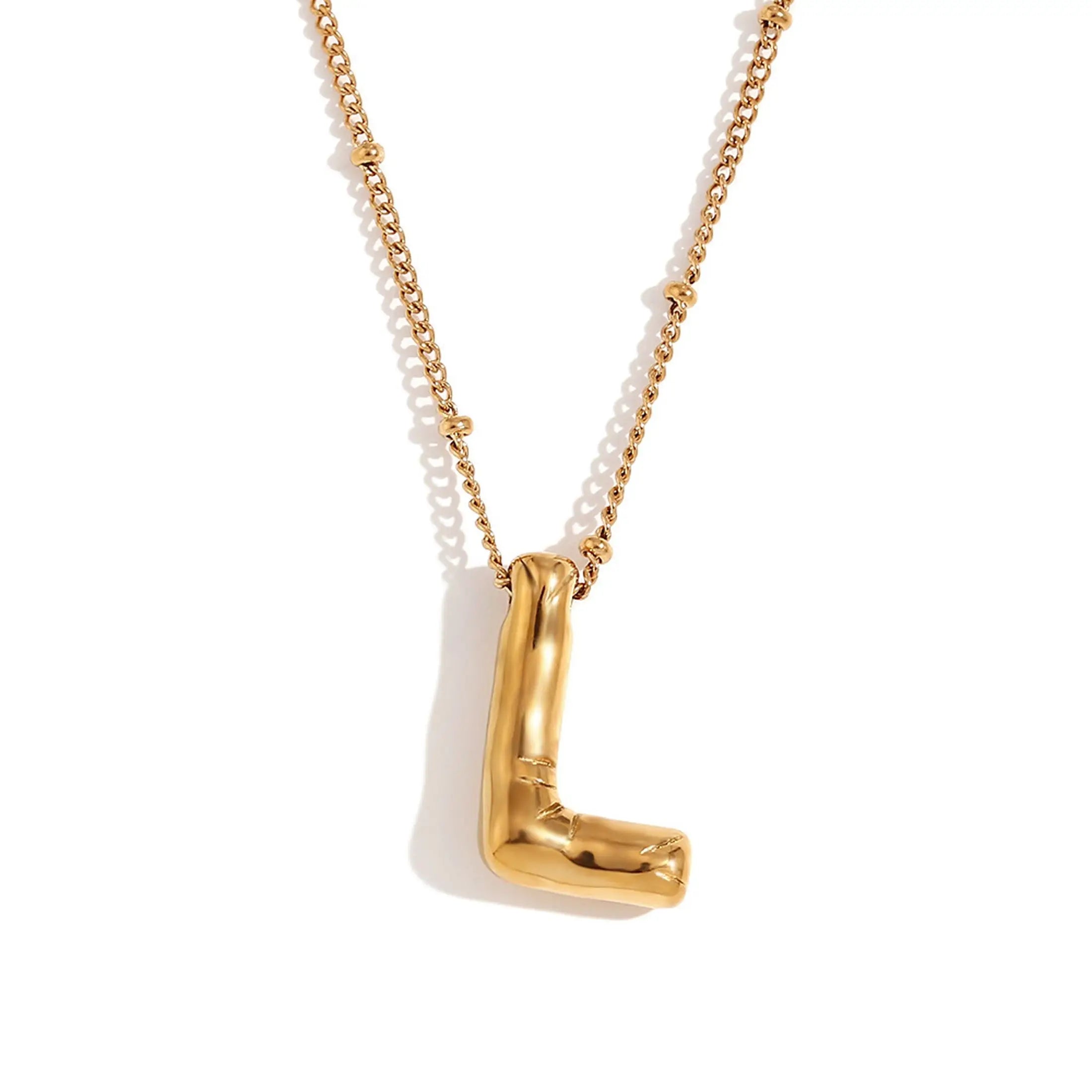 Bubble Initial Necklace