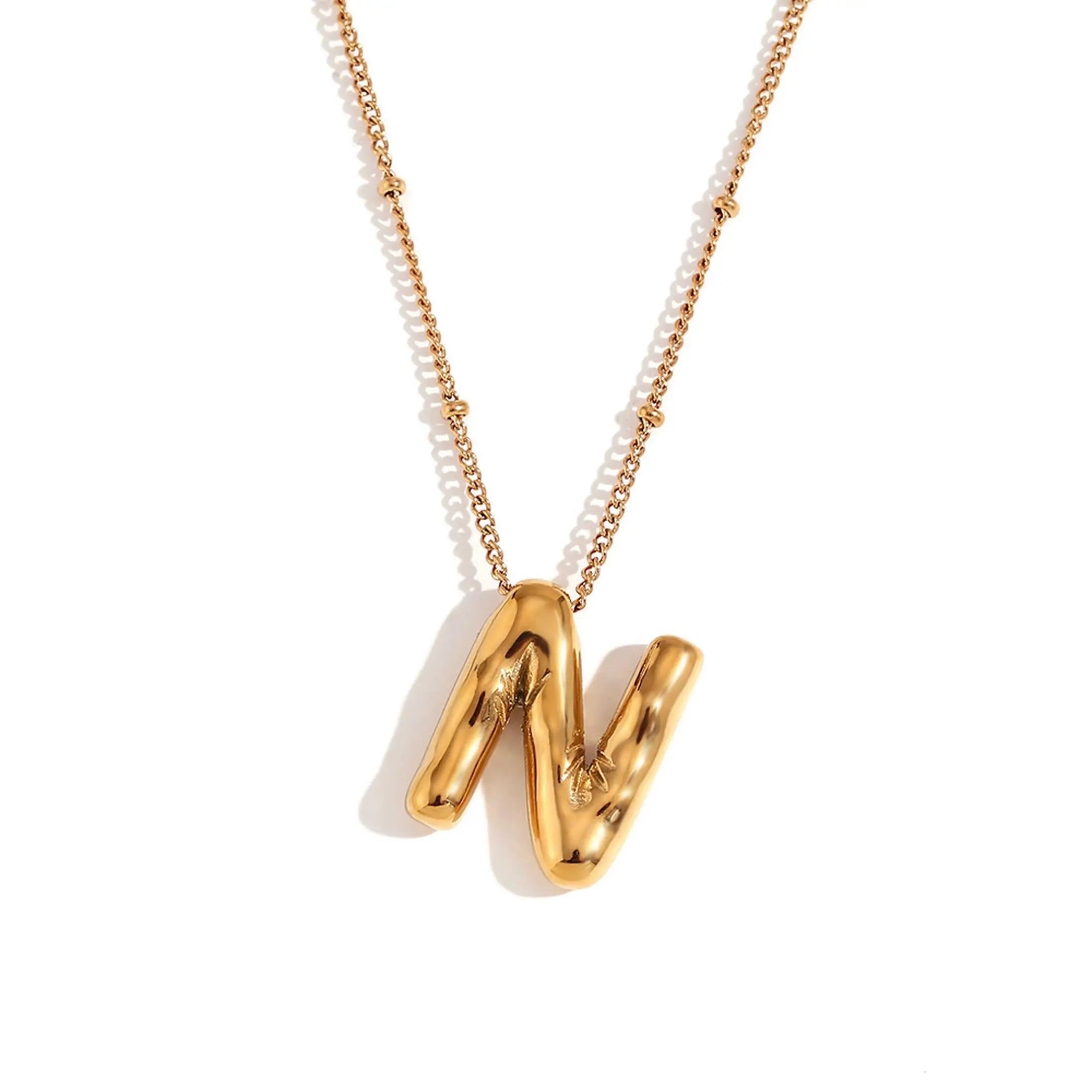 Bubble Initial Necklace