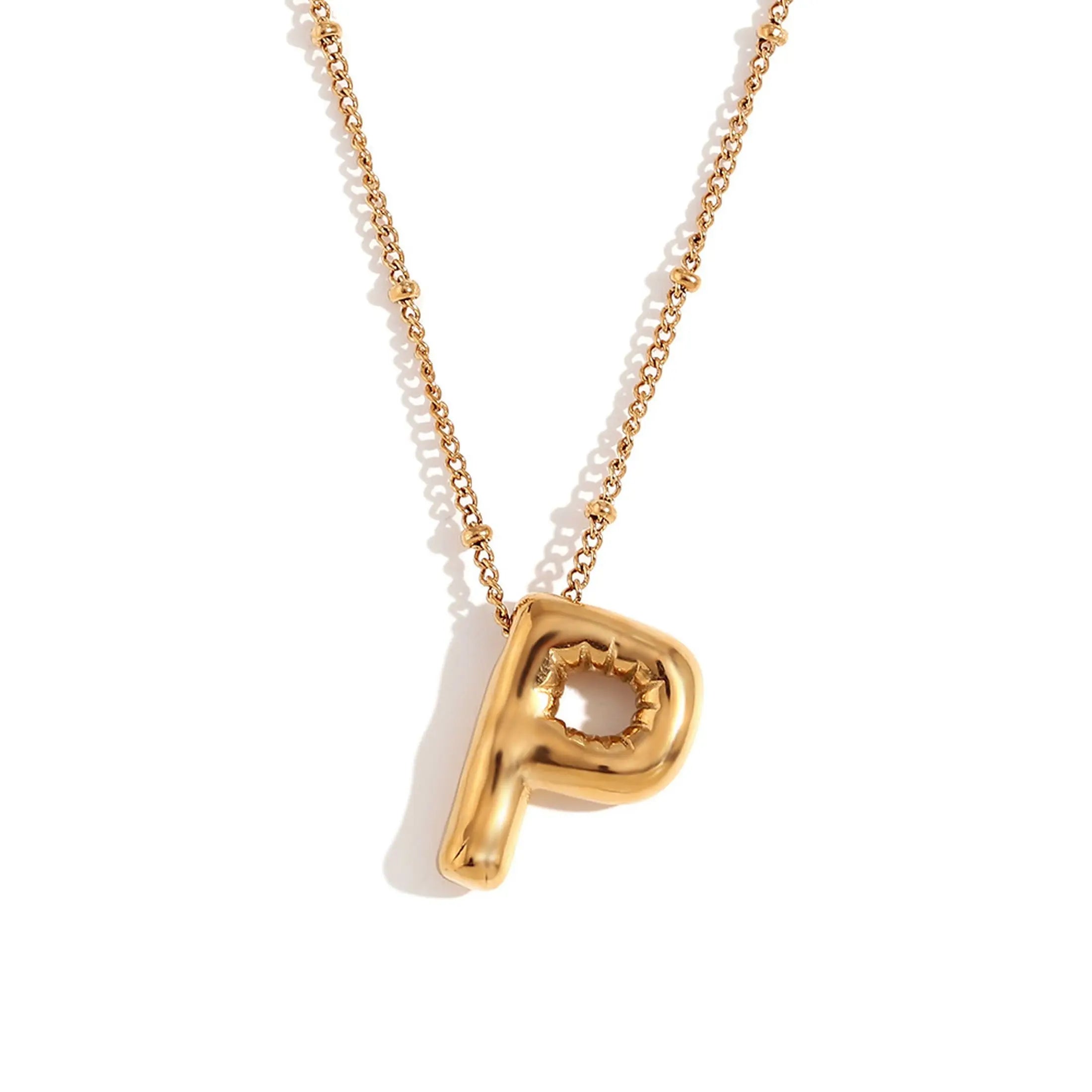Bubble Initial Necklace