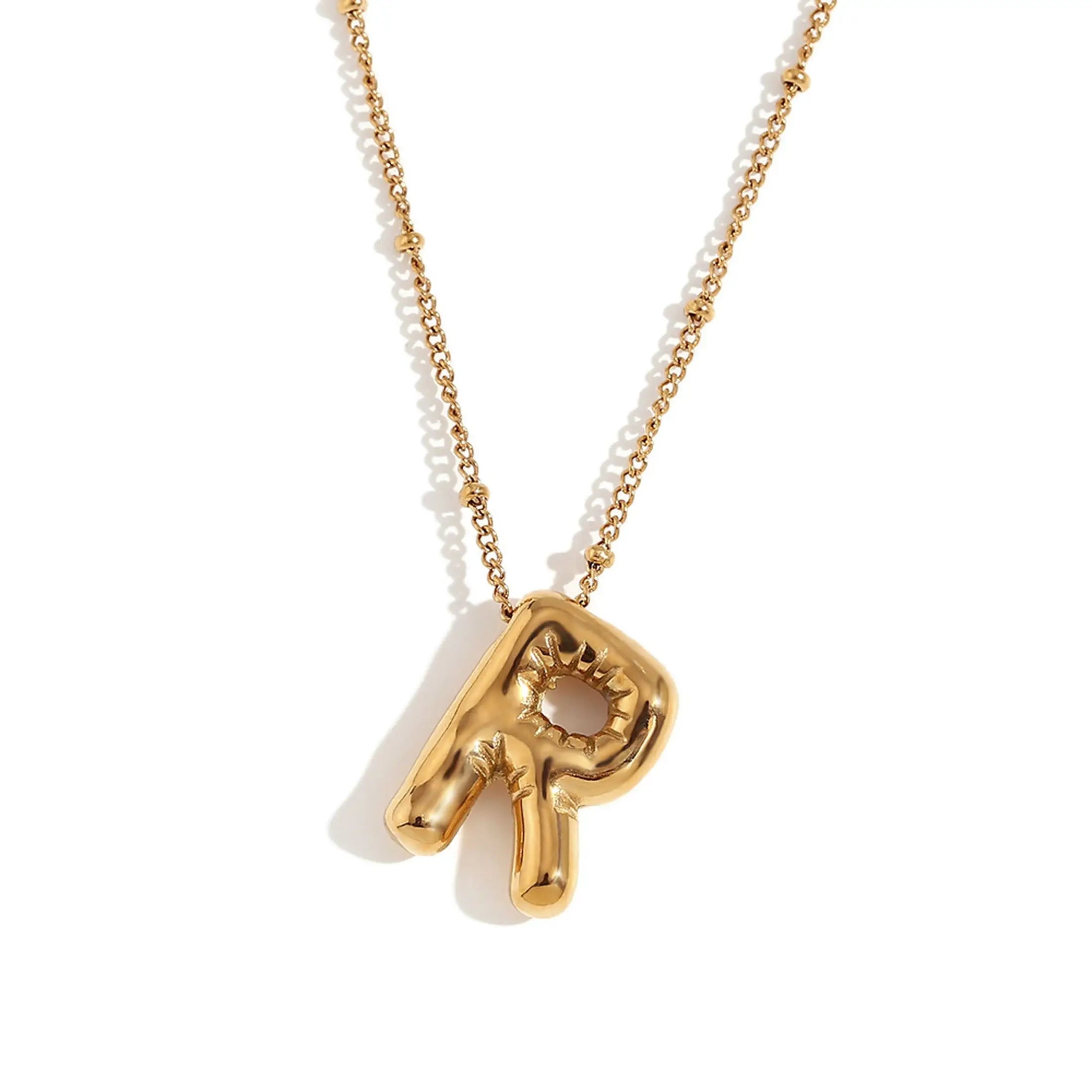 Bubble Initial Necklace