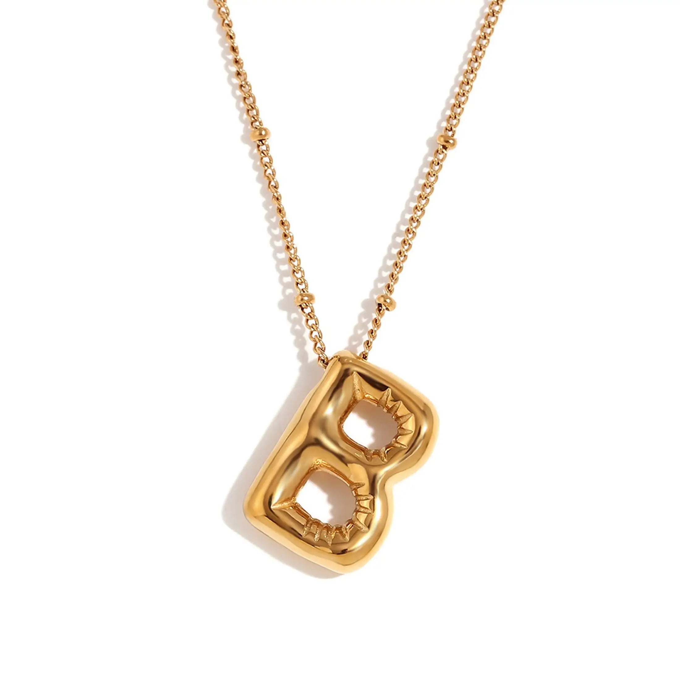 Bubble Initial Necklace