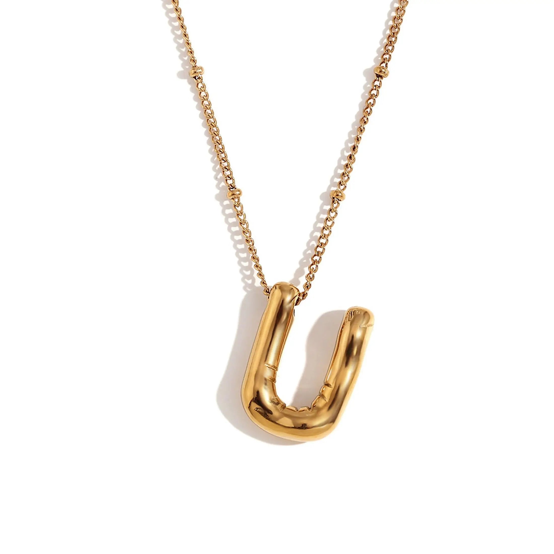 Bubble Initial Necklace